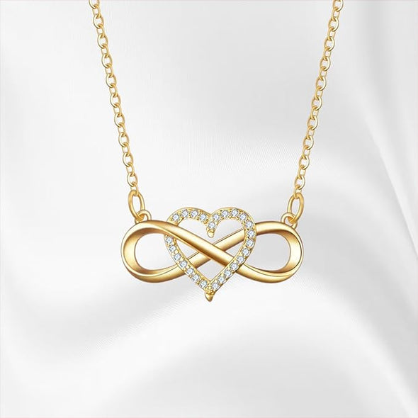 Infinity Heart Necklace For Women/Sister/Wife/Girlfriend, Gift For Birthday, Valentine's Day, Anniversary, Christmas, Thanksgiving, Jewelry For Her, G
