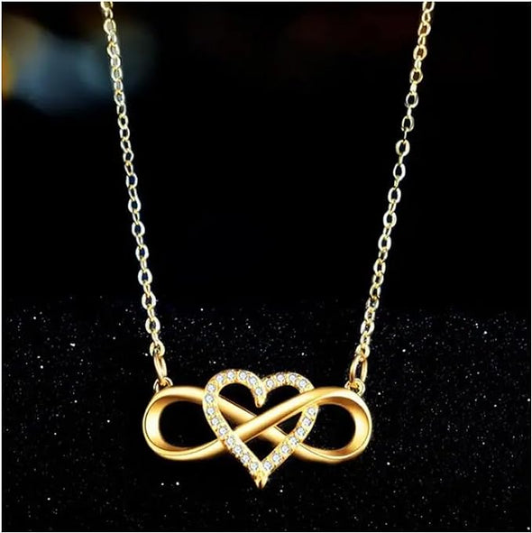 Infinity Heart Necklace For Women/Sister/Wife/Girlfriend, Gift For Birthday, Valentine's Day, Anniversary, Christmas, Thanksgiving, Jewelry For Her, G