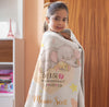 Cherish Your Child's Milestones with a Personalized Little Elephant Blanket – Custom Name, Date, Height, Weight, Time | Perfect for Toddlers, Christmas, Birthdays, Children's Day | Soft and Warm Fuzzy Blanket
