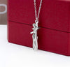 S925 Sterling Silver Embrace Pendant - Complete with Gift Box and Personalized Love Note - Ideal Birthday or Valentine's Day Gift for Couples - Exceptional Craftsmanship and Premium Quality