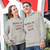 Born To Love Him Her, Unisex Hoodies, Pouch Pocket, For Couple Hoodies