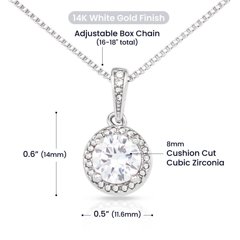 TO MY SOULMATE, ETERNAL HOPE NECKLACE, UNIQUE GIFT FOR HER WITH MESSAGE CARD, BIRTHDAY AND ANNIVERSARY GIFT FOR WIFE/GRILFRIEND