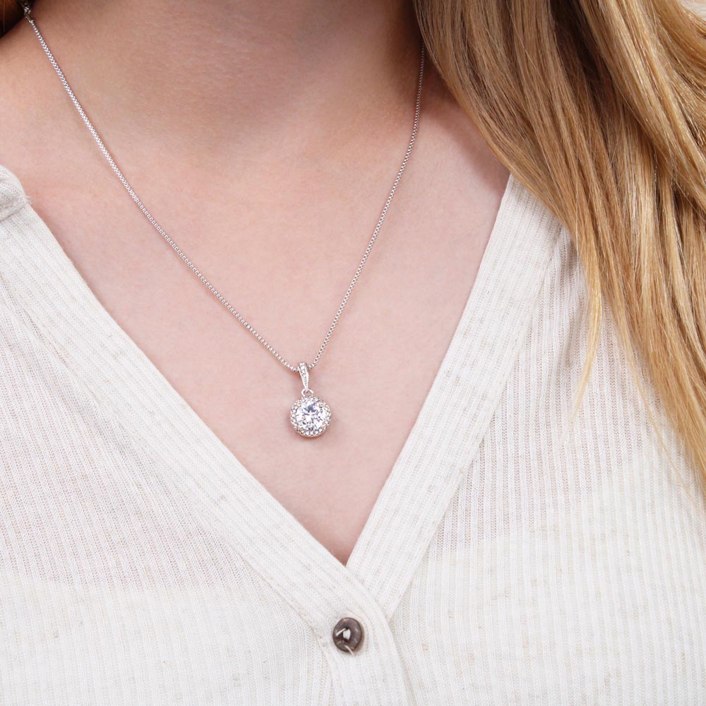 TO MY SOULMATE, LOVE YOU FOREVER AND ALWAYS, ETERNAL HOPE NECKLACE WITH BEAUTIFUL MESSAGE CAD , NECKLACE, NECKLACE JEWELERY