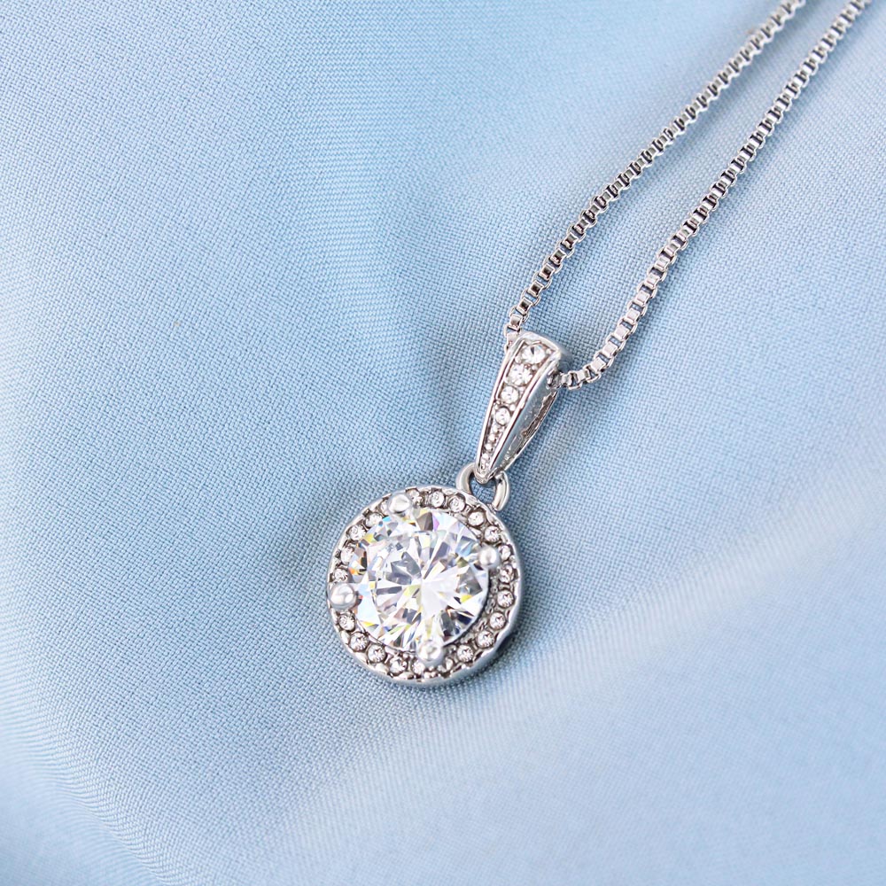 TO MY SOULMATE, ETERNAL HOPE NECKLACE, UNIQUE GIFT FOR HER WITH MESSAGE CARD, BIRTHDAY AND ANNIVERSARY GIFT FOR WIFE/GRILFRIEND