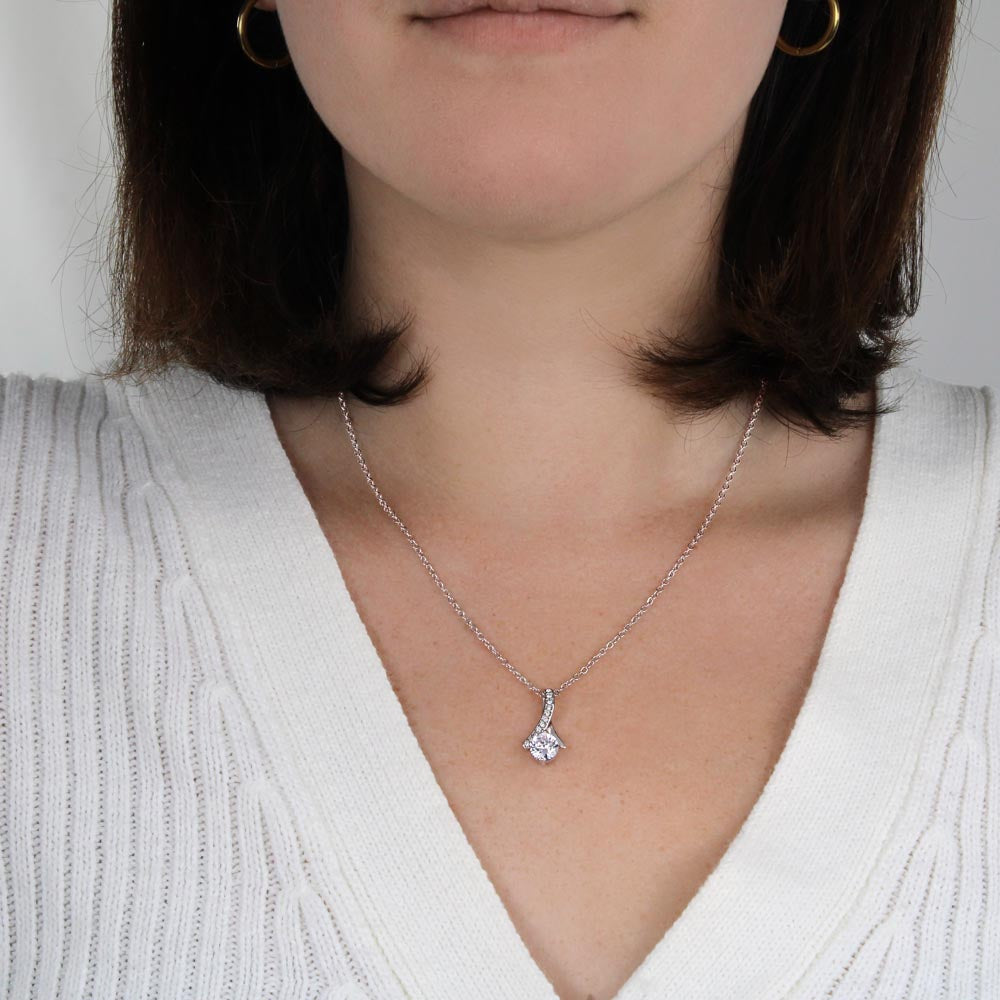TO MY SOULMATE, ALLURING BEAUTY NECKLACE WITH MESSAGE CARD, NECKLACE JEWELRY FOR HER, BIRTHDAY, ANNIVERSAY AND VALENTINE DAY GIFT FOR HER
