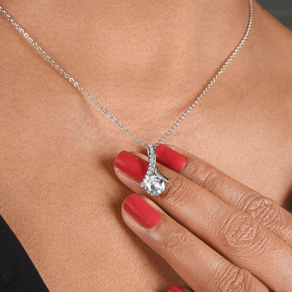 TO MY SOULMATE, ALLURING BEAUTY NECKLACE WITH MESSAGE CARD, NECKLACE JEWELRY FOR HER, BIRTHDAY, ANNIVERSAY AND VALENTINE DAY GIFT FOR HER