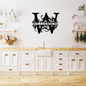 Split Letter Monogram - Steel Sign