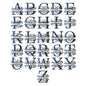 Split Letter Monogram - Steel Sign