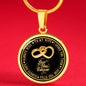 "Always Love My Wife" Gold Engrave Necklace