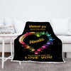 Whenever You Touch This Heart Personalized™ Blanket - A Perfect Gift For Christmas