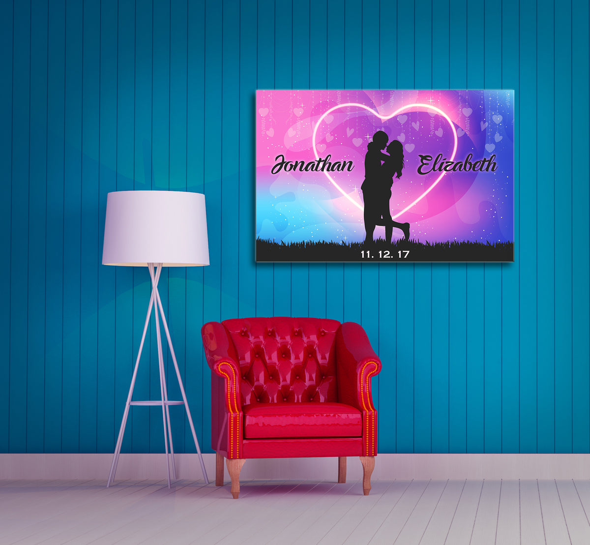 Custom Canvas Wall Art Made For Each Other Celebrity Pair