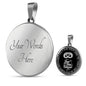 "Always Love My Wife" Silver Engrave Necklace