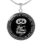 "Always Love My Wife" Silver Engrave Necklace