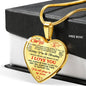 "You Will Always Be My Love" Necklace With Custom Engraving