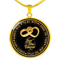 "Always Love My Wife" Gold Engrave Necklace