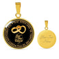 "Always Love My Wife" Gold Engrave Necklace