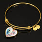 To My Precious Wife Heart Shape Bangle