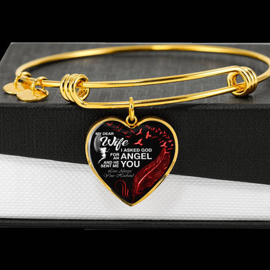 Valentine Bangle For My Angle Wife **With Transparency**