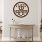 Circle Vine Monogram - Steel Sign