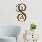 Fancy Initial Monogram - Steel Sign