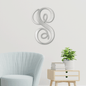 Fancy Initial Monogram - Steel Sign