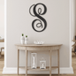 Fancy Initial Monogram - Steel Sign