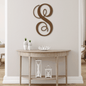 Fancy Initial Monogram - Steel Sign