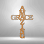 Amazing Grace Cross - Steel Sign