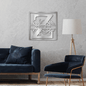 Split Square Monogram - Steel Sign