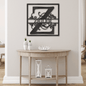 Split Square Monogram - Steel Sign