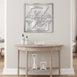 Split Square Monogram - Steel Sign