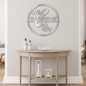 Mr. & Mrs. Circle Monogram - Steel Sign