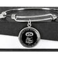 "Always Love My Wife" Silver Engrave Bangle
