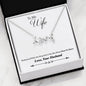 To My Wife Heart To Heart Custom Pendant
