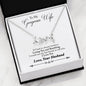 To My Gorgeous Wife Custom Love Pendant