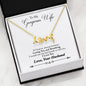 To My Gorgeous Wife Custom Love Pendant