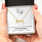 To My Wife Heart To Heart Custom Pendant
