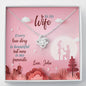 To My Wife-Personalized Knot Necklace