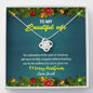"To My Beautiful Wife" Customized Pendant For Christmas