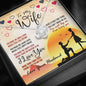 To My Wife Necklace-You Make Me Smile