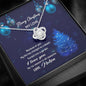 "Merry Christmas My Love" Customized Knot Pendant