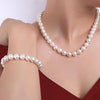 7-8mm Off-White Freshwater Pearl Necklace - AAA Quality