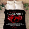 My Hot Smoking Soulmate I Love You Blanket for Couples, Personalized Blanket Lovely Present, Birthday, Anniversary, Valentine's Day, Velvet Soft, Light Weight Throw Warm Bed Blanket Gift