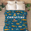 Personalized Blanket with Adorable Graphics - Perfect for Kids' Birthdays & Children's Day! Keep Them Cozy with This Super Soft and Warm Gift
