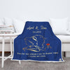 LOVE STORY UNFOLDED: BEAUTY AND BEAST BLANKET WITH CUSTOM COUPLES NAMES & EST. DATE - IDEAL FOR BIRTHDAY, ANNIVERSARY, AND VALENTINE'S DAY - GIFT FOR HIM/HER