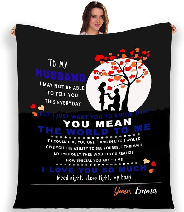 Customized Couple Blanket - The Ultimate Anniversary, Wedding, Valentine's Day, and Birthday Gift | Fleece, Cozy, and Memorable