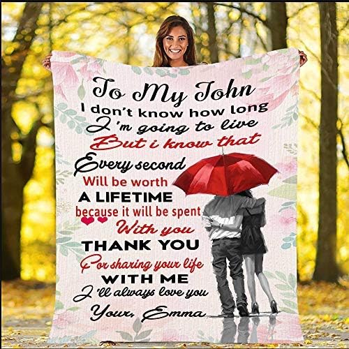 I Don't Know How Long I Am Going To Live, Customized Fleece Blankets for Couples, Best Gift for Your Life Partner with Quotes, Valentine's day, Birthday Gift, Super soft And Cozy Blanket