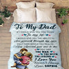 The Man The Myth The Legend, Customized Blanket for Father, with Custom Daughter/Son Name, Gift for Birthday, Father's Day, Thanksgiving, Super Soft and Warm Blanket