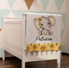 Personalized Cute Baby Elephant Blanket with Custom Name, Gift for Your Darling Kid, Grandkid, Preschooler, On Christmas Birthday, Children's Day, Warm Blanket, Soft Fussy Blanket