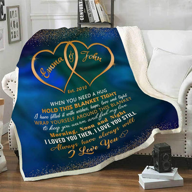 Girlfriend Premium Blanket, Premium Blanket, Blankets for Girlfriend, The Closest One to Your Heart Premium Blanket Couple, Couple Gifts, Presents from Love